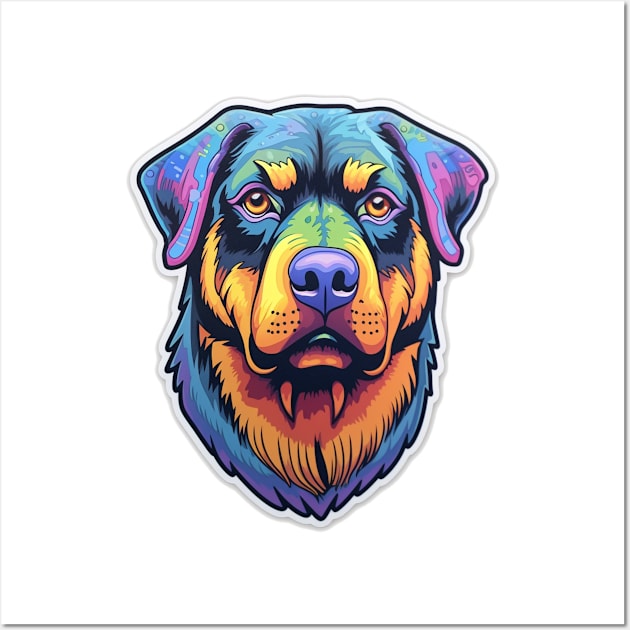 Loyal Companion - Majestic Rottweiler Design Wall Art by InTrendSick